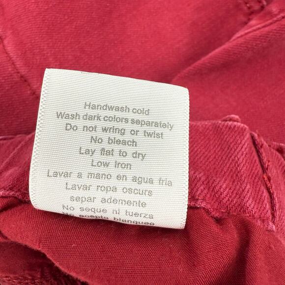 Judy Blue Garment Dyed Scarlet Red Jeans Size 13/31 Preppy Career Comfortable - Picture 8 of 11